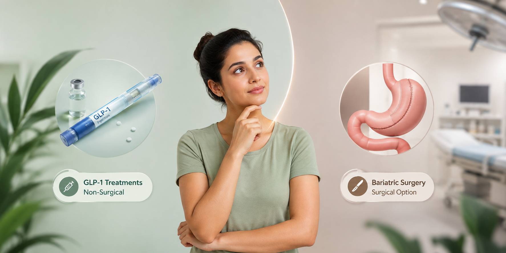 GLP-1 INJECTIONS VS BARIATRIC SURGERY IN INDORE AT HOME — at-home treatment by AIIMS-certified dermatologists at Avataar Skin
